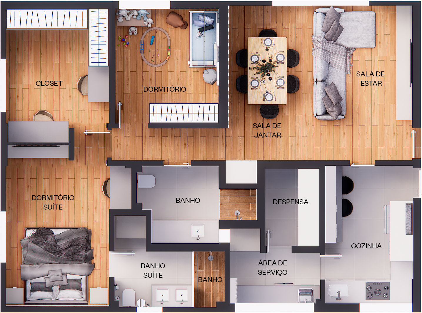 Apartamento, 3 quartos, 103 m² - Foto 5