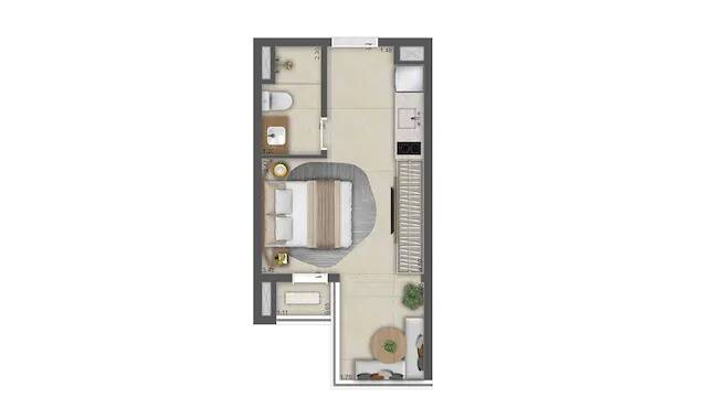 Apartamento, 1 quarto, 35 m² - Foto 24